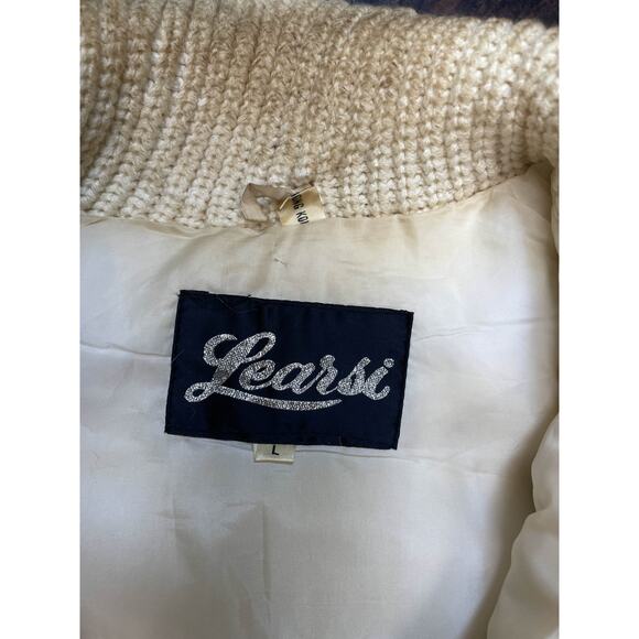 Learsi Vintage Dyed Tan Rabbit Fur/Knitted Jacket - Picture 3 of 5